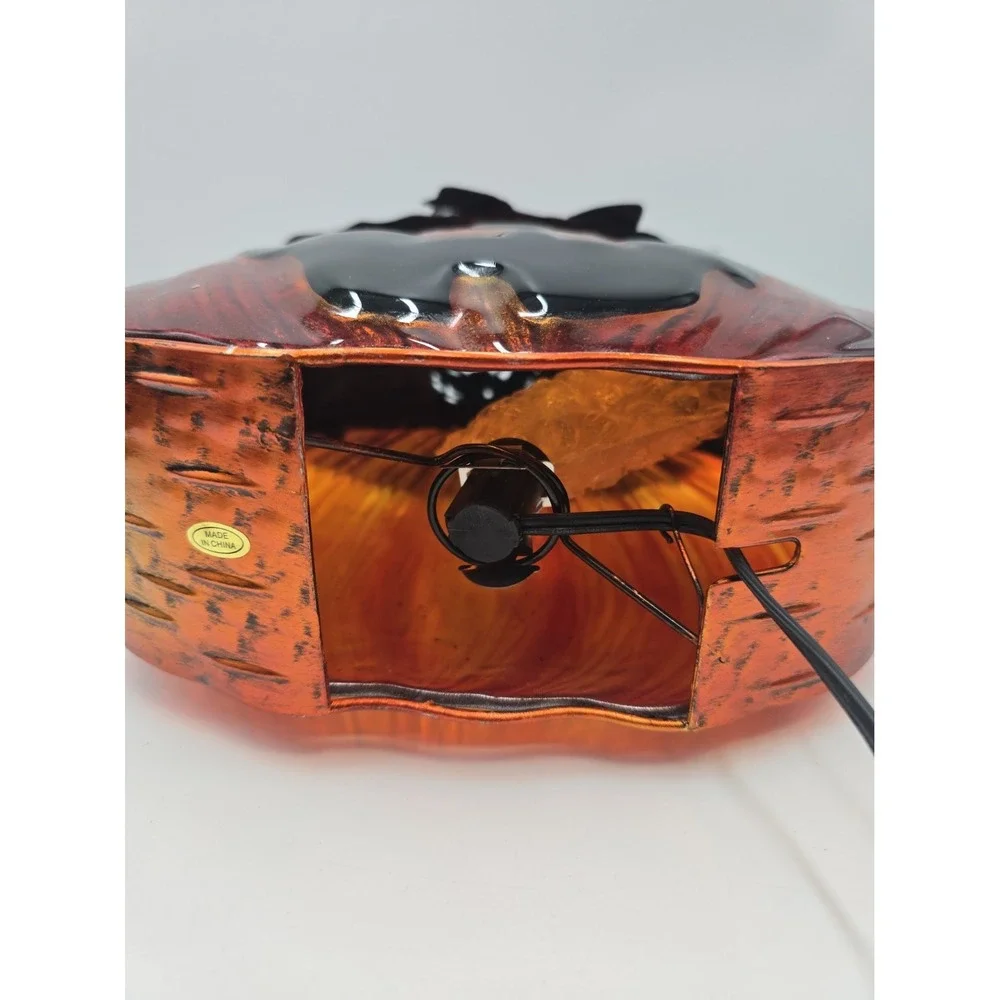 Vintage Style Jack O' Lantern Witch Hat Lighted Halloween Lamp Whimsigoth Decor